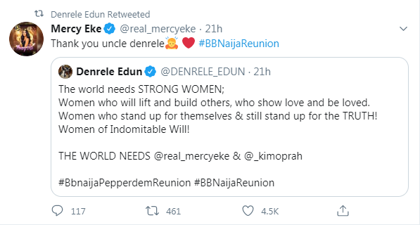 Denrele Strong Women twitter post 1.png